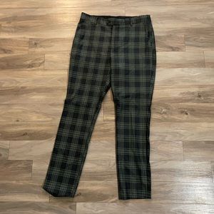 TopMan Plaid Dress Pants